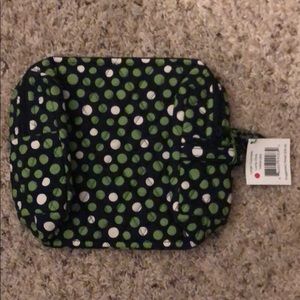 NWT Vera Bradley Large Cosmetic Bag Lucky Dots